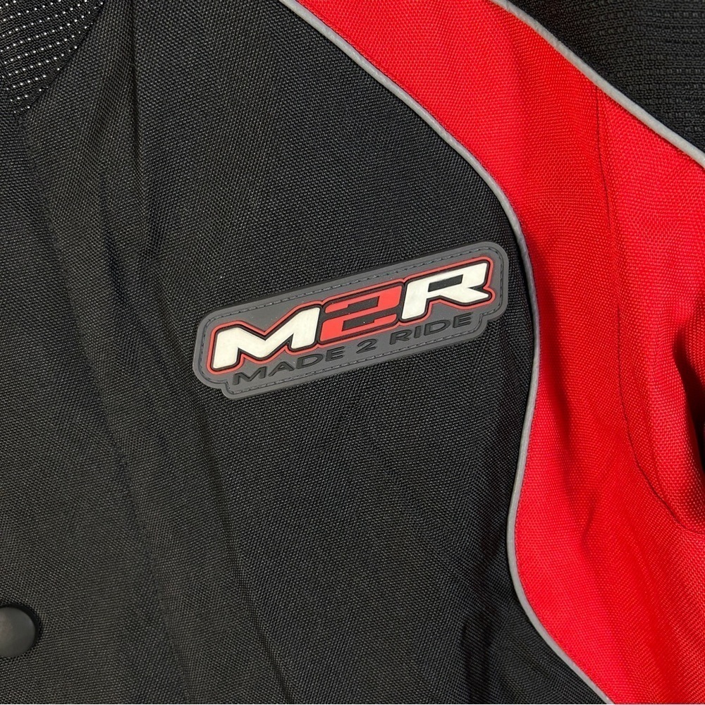 ❤️ M2R Made 2 Ride Black and Red Motorcycle Performance Jacket XXL - Picture 4 of 12